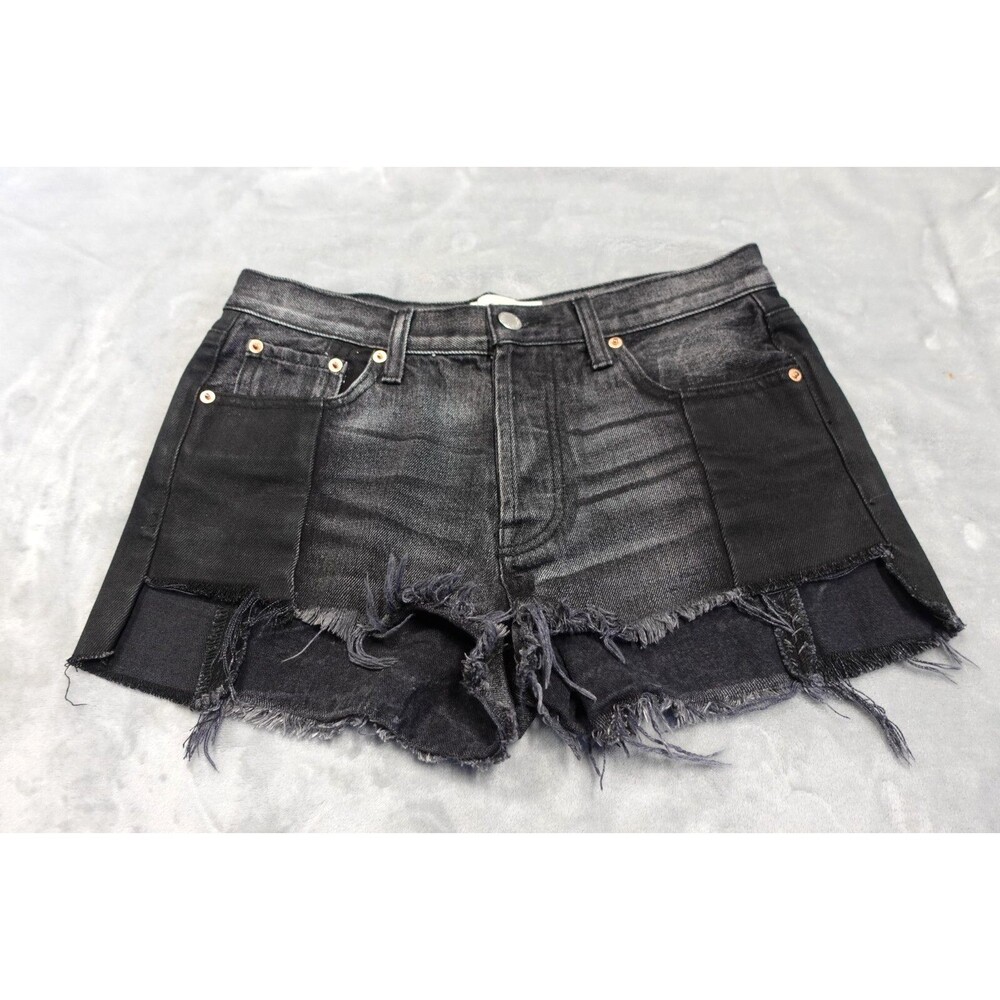 Free‎ People We The Free Womens 27 Denim Jean Cut Off Distressed Raw Hem Shorts
